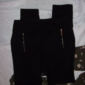 🌟 size large pants womens stretch black  casual dress